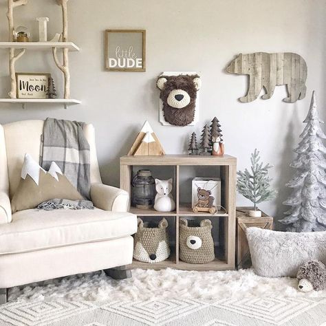 customer Baby Room Boy, Baby Nursery Inspiration, Baby Boy Room Nursery, Baby Room Design, Bear Head, Nursery Baby Room, Woodland Nursery Decor, Baby Bedroom, Nursery Inspiration