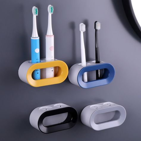 Smarter Shopping, Better Living! Aliexpress.com Tooth Brush Holder, Stationary Storage, Wall Mounted Toothbrush Holder, Kitchen Furniture Storage, Toothbrush Organization, Electric Toothbrush Holder, Toothbrush Holder Wall, Space Saving Bathroom, Toothbrush And Toothpaste Holder