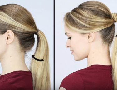 7 Beautiful New Versions of the Ponytail | TipHero Medium Hair Ponytail, Boho Hairstyles For Long Hair, Volume Ponytail, Hair Bun Tutorial, Crystal Hair Clips, Human Hair Clip Ins, Halo Hair Extensions, Halo Hair, Fuller Hair