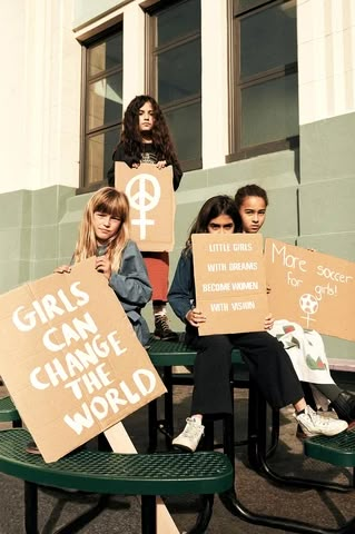 Little Activists | Over The Ocean Protest Art, Protest Signs, Feminist Quotes, Power To The People, Women’s Rights, Womens Rights, Social Justice, Powerful Women, Change The World