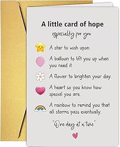 Cute Encouragement Card for Him Her, Sweet Thinking of You Card, Support Card, Uplifting Card, Get Well Card, A little Card of Hope Encouraging Cards For Friends, Get Well Quotes Recovery Inspiration, Birthday Sentiments For Friends, Church Welcome Bags, Think Of You Quotes Support, Southern Gifts, Cute Encouragement, Bible Study Pages, Horse Drawing Tutorial