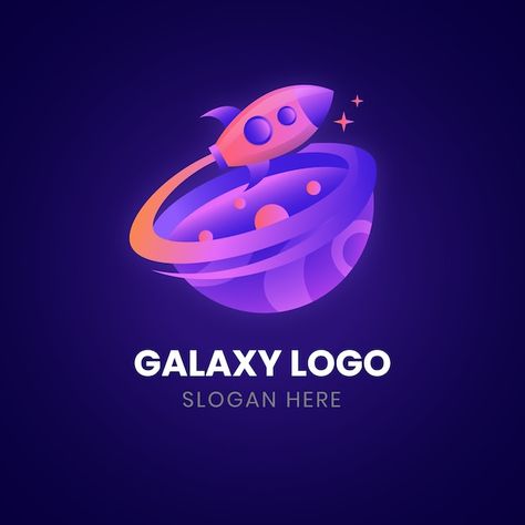 Galaxy Logo Design, Galaxy Logo, Logo Reference, Logo Gradient, Urban Logo, Vector Gradient, Trendy Logos, Gradient Logo, Logo Company