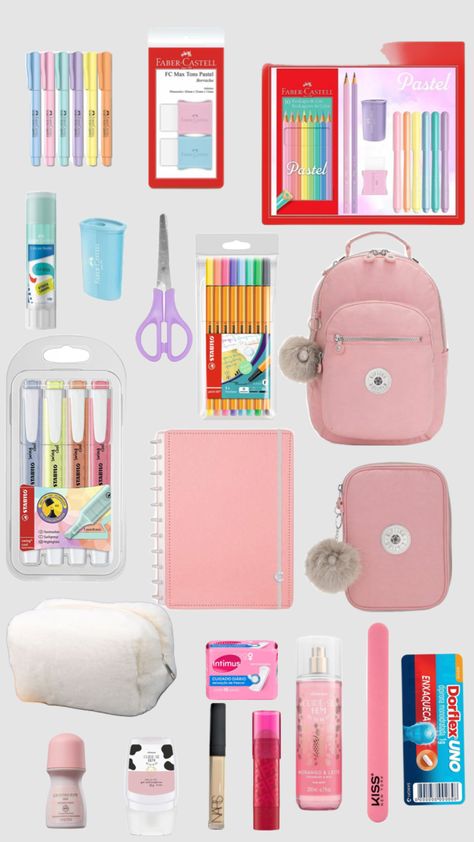 Back To School On-the-go Shoulder Bag, On-the-go Bags For Back To School, Pencil Case List School Supplies, Things U Need In Ur School Bag, What’s Inside My School Bag Aesthetic, School Backpack Essentials, School Study Ideas, Backpack Essentials, Life Goals Future