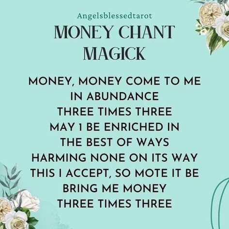 Magic Spell Words, Lottery Spell, Manifesting Money Affirmations, Money Spells Magic, Spells That Actually Work, Witchcraft Spells For Beginners, Money Spells That Work, Good Luck Spells, Money Spell