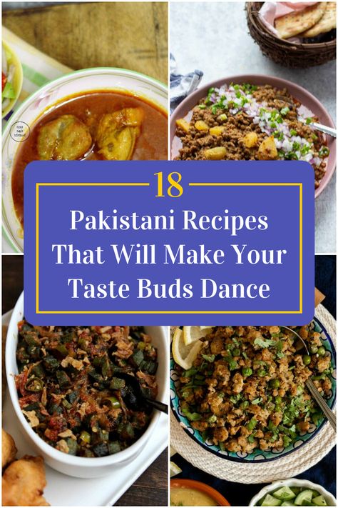 Collage of 4 pakistani recipes. Pakistani Side Dishes, Desi Dinner Ideas, Pakistani Food Traditional, Pakistani Cuisine, Pakistan Food, Pakistani Recipes, Yum Recipes, Potluck Dishes, Pakistani Food