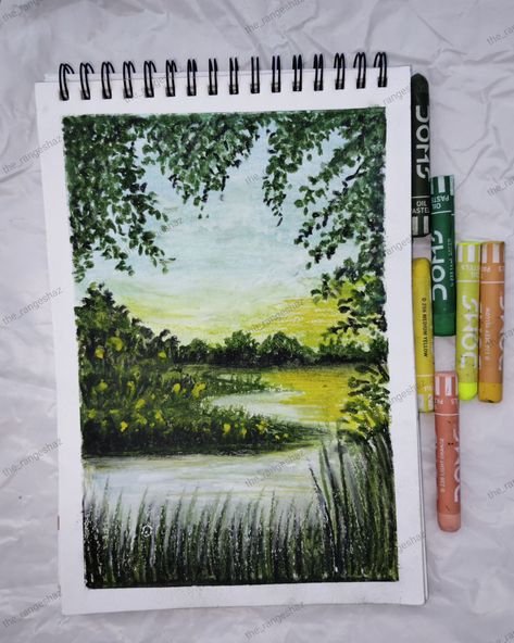 Drawing with Oil Pastels scenery/crayons |oil Pastels art|#the_rangeshaz #oilpastel #crayons #oilpastelart #oilpastels #oilpasteldrawing #oilpastelpainting #scenery #sceneryartwork #sceneryart #painting #drawingoftheday #drawing #drawingsketch #artwork #art Scenery With Oil Pastels, Painting With Chalk Pastels, Scenery Drawing Oil Pastel, Oil Pastel Scenery, Oil Pastels Art, Drawing With Oil Pastels, Oil Pastel Crayons, Pastels Art, Chalk Pastel Art