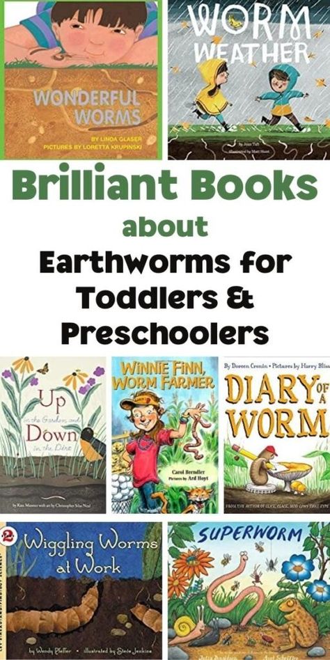 The Best Worm Books for Toddlers and Preschoolers Worms Preschool, Books For Toddlers, Plant Science, Interactive Stories, Toddlers And Preschoolers, Earthworms, Tot School, Interactive Book, Toddler Books