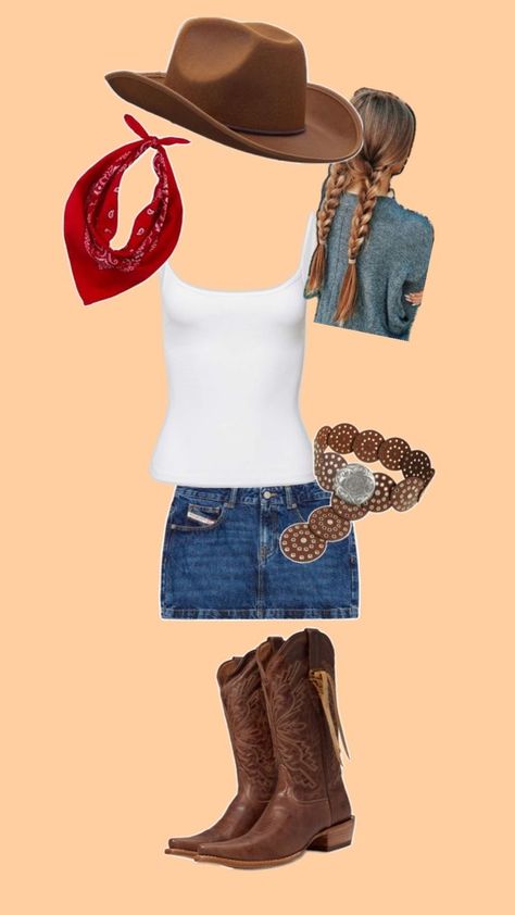 Cowgirl Costume Halloween, Costume Cowgirl, Cowboy Halloween Costume, Cowgirl Halloween Costume, Carnaval Outfit, Cowgirl Halloween, Last Minute Halloween Costume, Classy Halloween Costumes, Halloween Fits