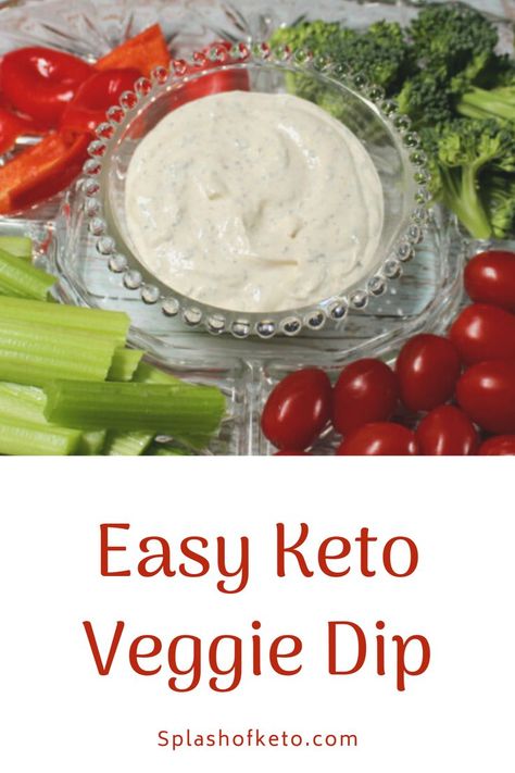 This easy keto veggie dip is a quick, easy, and delicious dip. It comes together in just 10 minutes and will be a big hit every time you serve it! Easy Keto Dip Recipes, Keto Vegetable Dip, Low Carb Veggie Dip, Keto Dips For Vegetables, Low Carb Dips Recipes, Keto Veggie Dip, Keto Dip Recipes, Keto Supper, Keto Dip