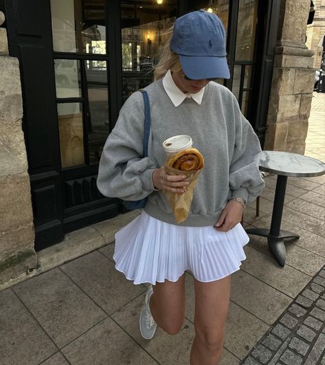 Academia Outfits, Rock Outfit, White Mini Skirt, 가을 패션, Back To School Outfits, Preppy Outfits, Outfits Casuales, School Outfits, Preppy Style