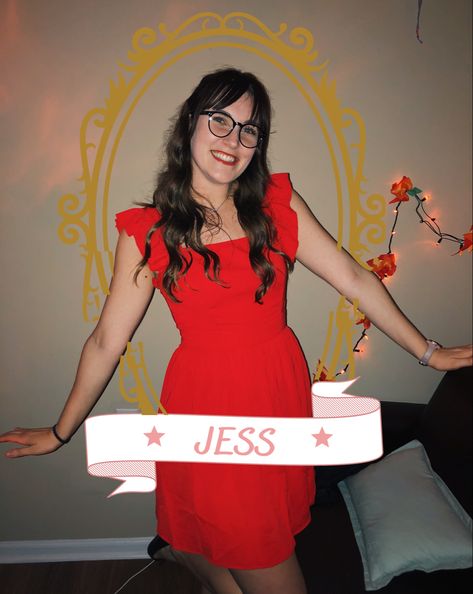 Zoey 101 Halloween Costume, Jess Day Halloween Costume, Jessica Day Halloween Costume, Jessica Day Costume, New Girl Halloween Costume, New Girl Costume, New Girl Characters, Halloween Core, Jess New Girl