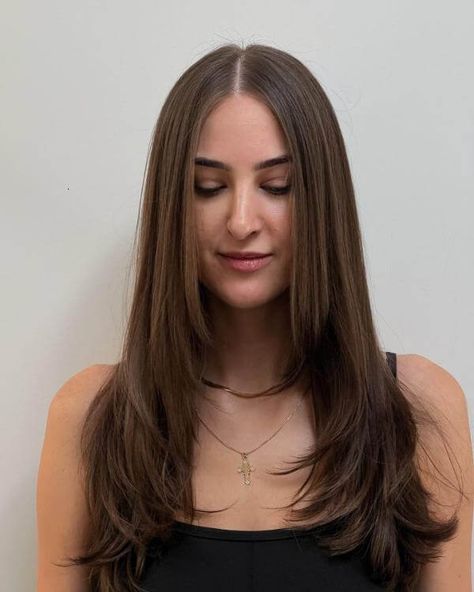 Step Haircut For Long Hair Steps Haircut For Long Hair, Hairstyles For Step Cut Hair, Long Step Cut Hair, Haircut Step Cut, Step Cut For Long Hair, Step Cut Hairstyle Long Hair Layered Haircut, Step Cut Hairstyle Long Hair, Step Haircut For Long Hair, Layer Step Haircut