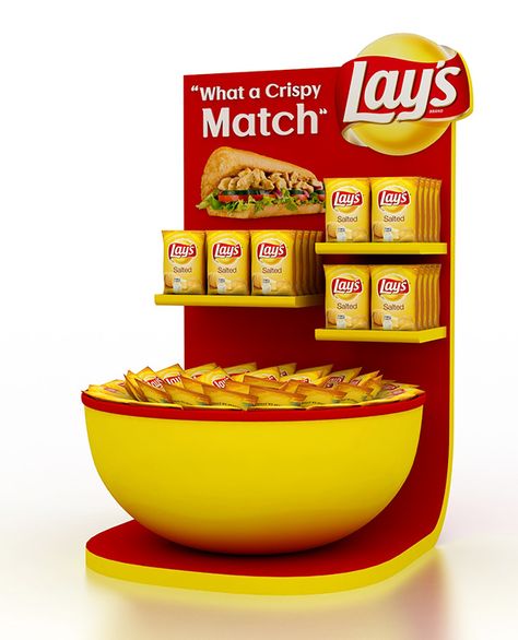 Rak Display, Store Display Design, Snack Display, Pos Design, Supermarket Display, Retail Design Display, Point Of Sale Display, Visual Merchandising Displays, Pos Display