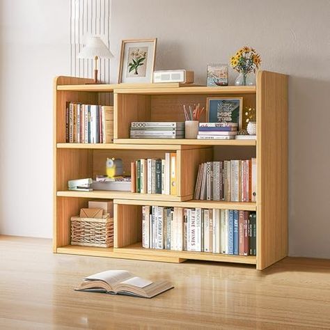 Retractable Desktop Bookcase,Dormitory Desk Bookshelf,Desktop Bookshelf,Wooden Storage Rack For Desktop Bookcase, Desktop Bookshelf, Desk Bookshelf, Wooden Storage, Storage Rack, Bookcase, Shelves, Desk