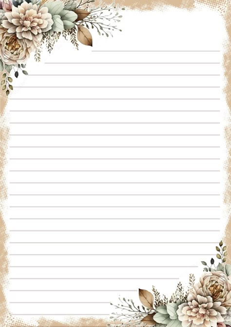 Printing Background For Letter Writing, Printable Borders For Paper, Free Printable Stationery Paper Design, Print Paper Design, Free Printable Stationery Paper, Vintage Writing Paper, Image Zen, Writing Paper Template, Printable Lined Paper