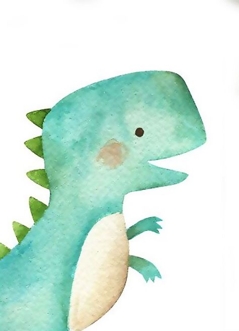 Art Beat, Watercolor Beginner, Kids Watercolor, Nursery Paintings, Canvas Painting Designs, Diy Watercolor, Happy Paintings, Dinosaur Kids, Easy Watercolor