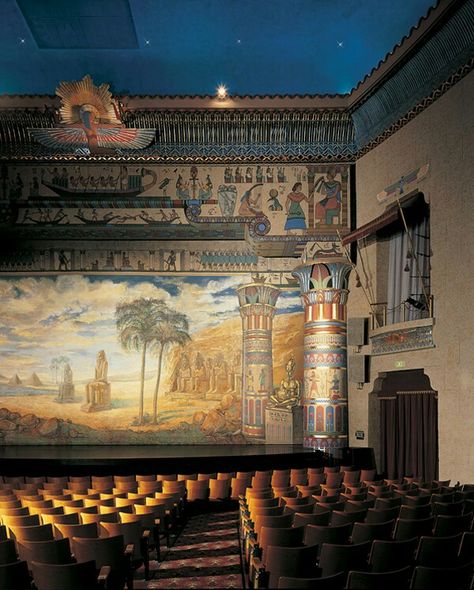 Egyptian Theater Egyptian Theater, Egyptian Motifs, Folk Victorian, Theatre Interior, Garden Railway, Victorian Architecture, Historic Preservation, Beautiful Mountains, Movie Theater