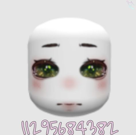 Roblox Face Codes, Face Codes, Fairy Eyes, Id Brookhaven, Roblox Face, Roblox Ids, Id Roblox, Cute Mask, Kawaii Faces