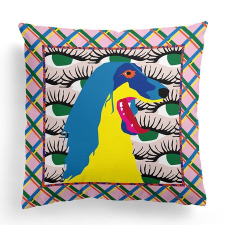 Funky Interior Design, Funky Cushions, Funky Pillows, Funky Patterns, Pastel Home, Cozy Ideas, Cushion Collection, Pastel House, Unique Pillow