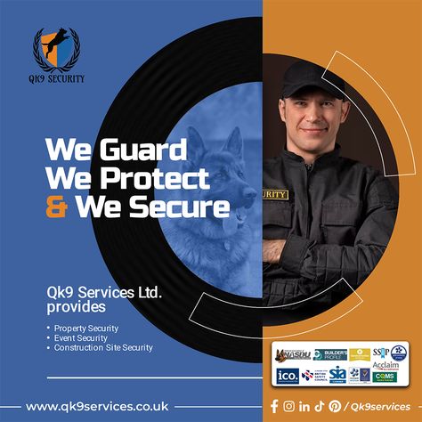 Security Company Branding, Property Security, Real Estate Forms, Event Security, Mailer Design, Security Guard Services, Ad Ideas, Security Company, Web Security