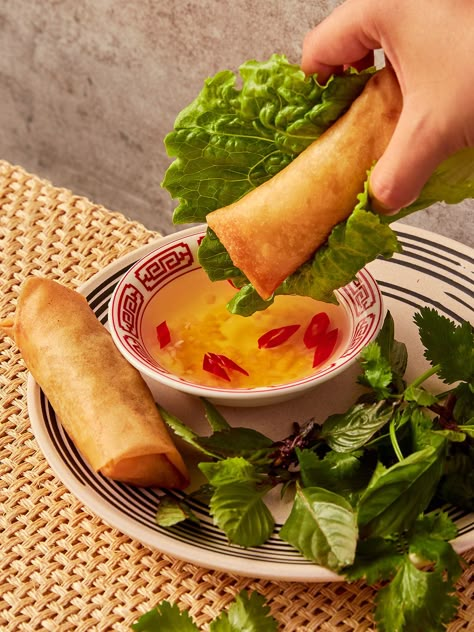 Fish Sauce Recipe Vietnamese, Vietnamese Egg Rolls, Easy Vietnamese Recipes, Nuoc Mam, Homemade Egg Rolls, Recipes With Fish Sauce, Vermicelli Noodles, Vietnamese Recipes, Easy Dressing