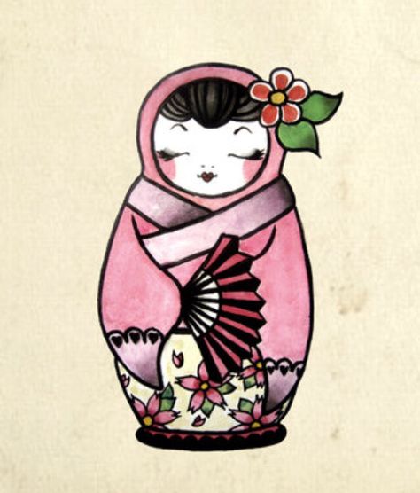 Doll Tattoo, Doll Drawing, China Doll, Matryoshka Doll, Deviantart, China, Art