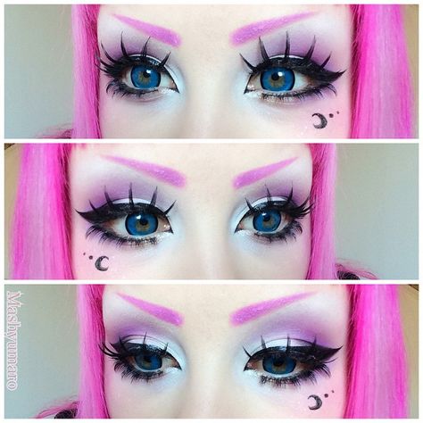 Pastel Goth Hair, Pastel Goth Makeup, Human Photography, Anime Makeup, Alt Makeup, Kawaii Makeup, Goth Hair, Kawaii Things, Alternative Makeup