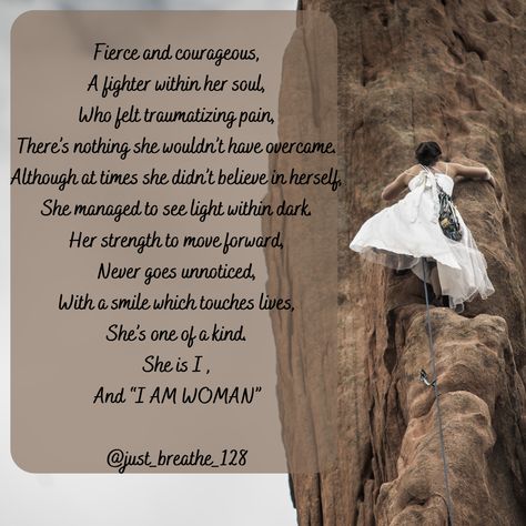 Poem for strong women! Bday Plans, Tough Woman, International Women’s Day, To Move Forward, Just Breathe, Empowering Women, Woman’s Day, Woman Quotes, Strong Women