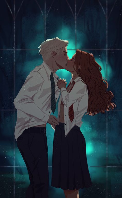 Draco Y Hermione, Draco Fanart, Draco X Hermione, Scorpius And Rose, Harry Potter Fanları, Fanart Harry Potter, Draco And Hermione Fanfiction, Dramione Fanart, Glume Harry Potter