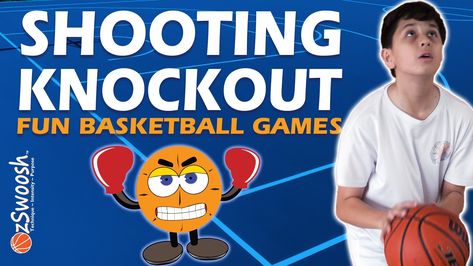 This fun youth basketball drill is called "Shooting Knockout". A fun competitive free throw (or spot) basketball shooting game for kids. https://youtu.be/mou7bpobR-k?sub_confirmation=1 We have plenty of other fun basketball shooting games, be sure to check them out on the OzSwoosh YouTube Channel #basketballskills #basketballgames #youthbasketball #basketballdrills Shooting Games For Kids, Fun Basketball Games, Basketball Shooting Games, Youth Basketball Drills, Free Basketball, Basketball Shooting, Youth Basketball, Shooting Games, Basketball Skills