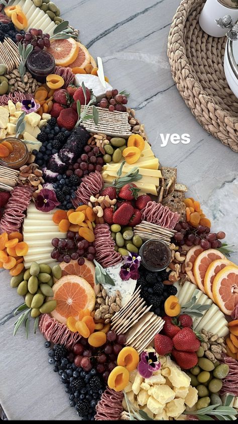 Garden Theme Charcuterie Board, Elaborate Charcuterie Board, Charcuterie For Baby Shower Girl, Woodland Baby Shower Charcuterie Board, Charcuterie Baby Shower Ideas, Baby Shower Cheese Board, Long Charcuterie Board Ideas, Thematic Party Ideas, Bridal Shower Charcuterie Board