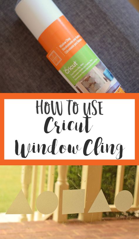 How to Use Cricut Window Cling for crafts. Includes a few project ideas, as well how to design your own. (a post in the Cricut material series) Cricut Window Cling, Cricut Material, Cricut Vs Silhouette, Diy Window Clings, Window Cling Vinyl, Cricut Help, How To Use Cricut, Cricut Supplies, Cricut Expression