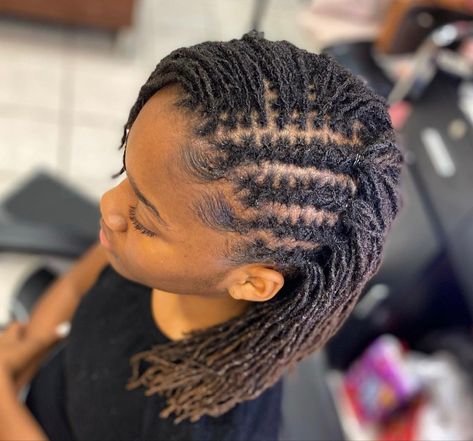 Shoulder Length Sisterlocks Styles, Sista Locks Styles, Microloc Journey, Sister Locks Hairstyles, Micro Locks, Sisterlocks Styles Updo, Dreadlocks Hair Care, Dreadlocks Styles, Short Dreadlocks Styles