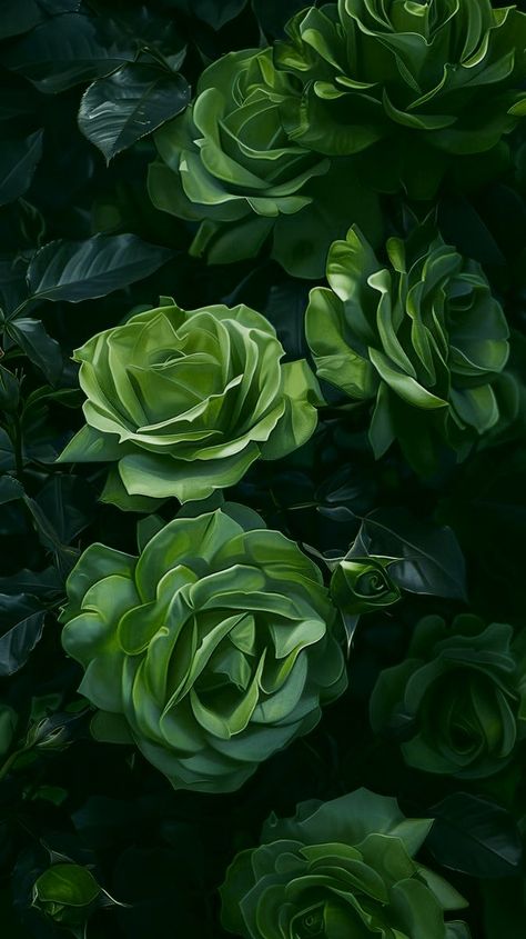 Emerald Green Esthetics, Green Flower Black Background, Ivy Green Aesthetic, Money Green Aesthetic, Sage Green Roses, Green Flowers Aesthetic, Green Plants Aesthetic, Green Flower Wallpaper, Bible Verse Backgrounds