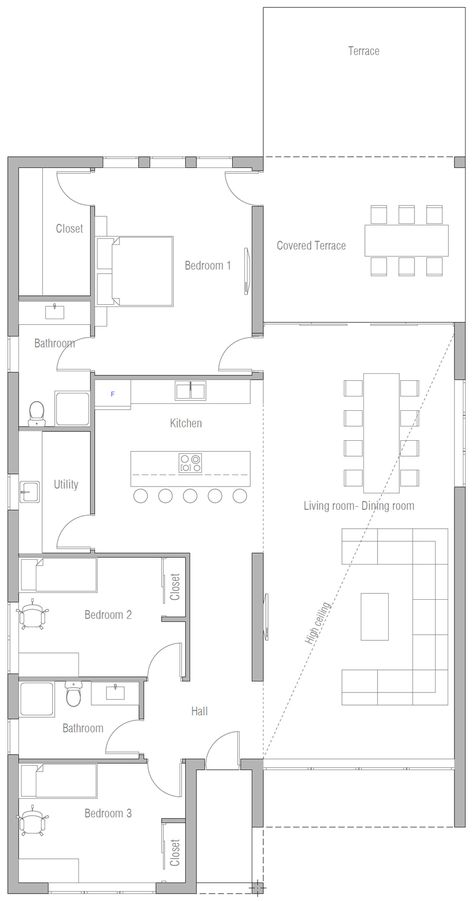 house design house-plan-ch562 10 160sqm House Plan, 130sqm House Plan, 130 Sqm House Plan, 200sqm House Design, 1 Floor House Plans, 200 Sqm Floor Plan, 150 Sqm House Design Floor Plans, 170 Sqm House Plan, 200 Sqm House Design