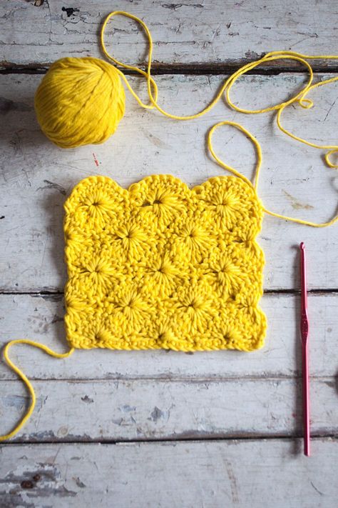 Starburst Crochet, Stitch Step By Step, Love Learning, Step By Step Crochet, Knitting Blogs, Learn How To Crochet, Crochet Stitches For Beginners, Your Crochet, Blanket Patterns