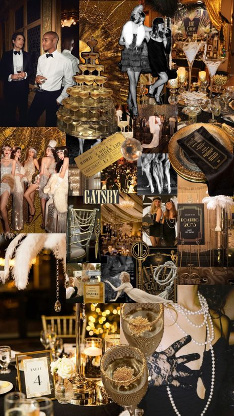 Gatsby 18th Birthday Party, Big Party Themes, Roaring 20s Sweet 16 Party, Great Gatsby 21st Birthday Party, Unique 18th Birthday Party Ideas, Gatsby 30th Birthday Party, Gaspy Theme Party, Great Gatsby Party Aesthetic, Roaring 20s Party Aesthetic