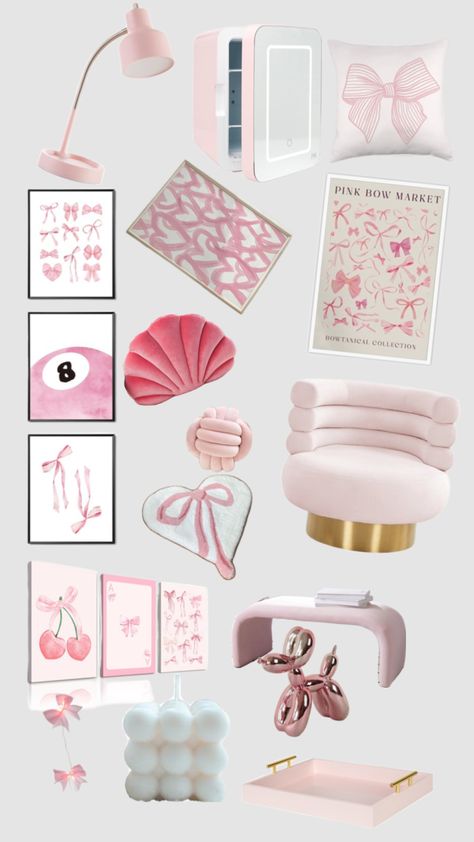 Room inspoooo Dorm Ideas Pink, Dorm Room Aesthetic Pink, Room Inspo Preppy, Preppy Room Idea, Room Ideas Preppy, Pink Dorm Room, Pink Dorm Rooms, Pink Dorm, Preppy Bedroom