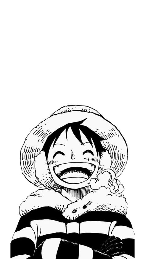 Luffy Manga Wallpaper, Kawaii Monkey, One Piece Black And White, Black And White One Piece, Drawing Styles, One Piece Tattoos, Wallpapers Anime, One Piece Wallpaper Iphone, One Piece Funny