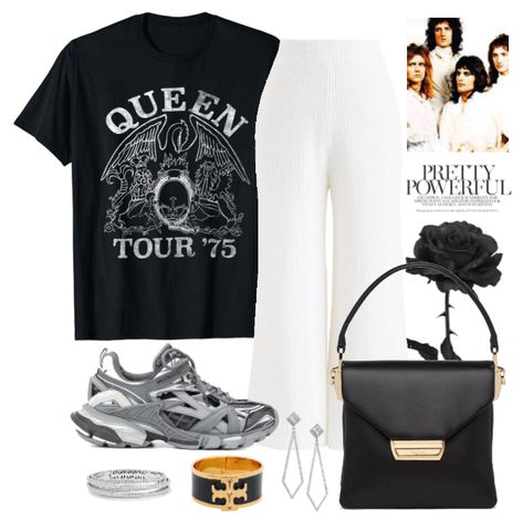 Queen Concert Outfit | ShopLook #concert #style #shirt #rock #trend #fashion #set #outfit #shopstyle #polyvore #queen Queen Concert Outfit, Queen Concert, Coachella Inspired Outfits, Concert Outfit Rock, Concert Style, Kawaii Clothes Goth, Jazz Concert, Coachella Music Festival, Concert Outfit Ideas