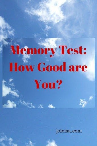 Memory Test: How Good are you? Random Knowledge, Memory Test, Inspirational Stories, First Grade Teachers, Creative Craft, Best Blogs, Mom Blog, Write It Down, Work Smarter