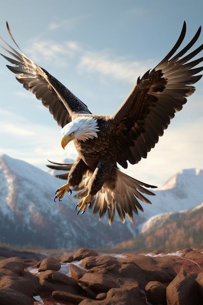 Free photo 3d eagle rendering | Free Photo #Freepik #freephoto Eagle Photos, Eagle Photography, Eagle Photo, Eagle Drawing, Abstract Wall Art Painting, Eagle Images, Eagle Wallpaper, Eagle Pictures, Flying Eagle