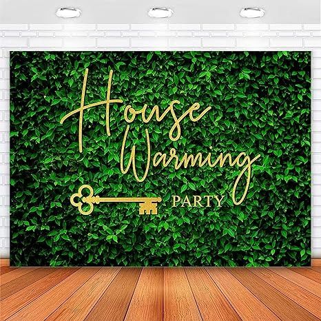 Amazon.com : Avezano Housewarming Backdrop Green Leaves Background for New House Party Decorations House Warming Party Decorations Sweet Home Photography Background Photo Booth Props Supplies (7x5ft) : Electronics House Warming Background Images, Housewarming Backdrop, New House Party, Green Leaves Background, Housewarming Party Decorations, House Warming Party, House Party Decorations, House Warming Ceremony, Green Leaf Background