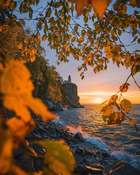 North Shore Minnesota, Minnesota Life, Minnesota Photography, Split Rock Lighthouse, Split Rock, Autumn Evening, Duluth Minnesota, Autumn Lake, Northern Minnesota