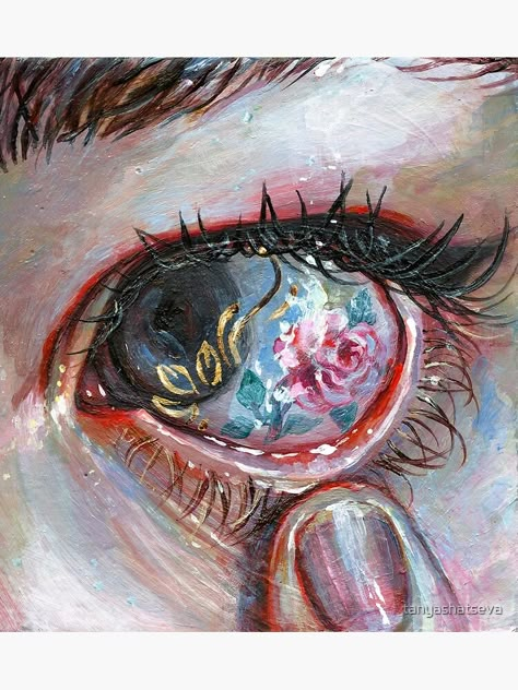 "Beauty in The Eye" Canvas Print by tanyashatseva | Redbubble Arte Peculiar, Desktop Wallpaper Art, Eye Painting, Wow Art, Art Wallpaper Iphone, Gcse Art, Ap Art, Aesthetic Painting, Eye Art