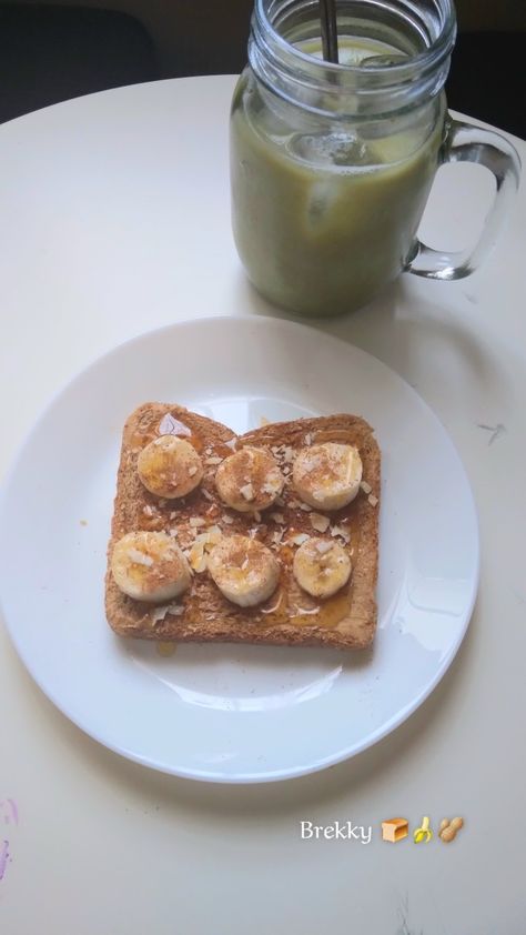 #breakfast #banana #toast #matcha #cinnamon #pb #peanutbutter #matchalatte #almondmilk #bananatoast #pb&b #healthyfood #healthylife #healthylifestyle #food # Pb Toast, Breakfast Banana, Banana Toast, Matcha Latte, Almond Milk, Healthy Life, Matcha, Peanut Butter, Healthy Lifestyle