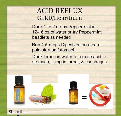 Acid Reflux, Doterra, Essential Oils