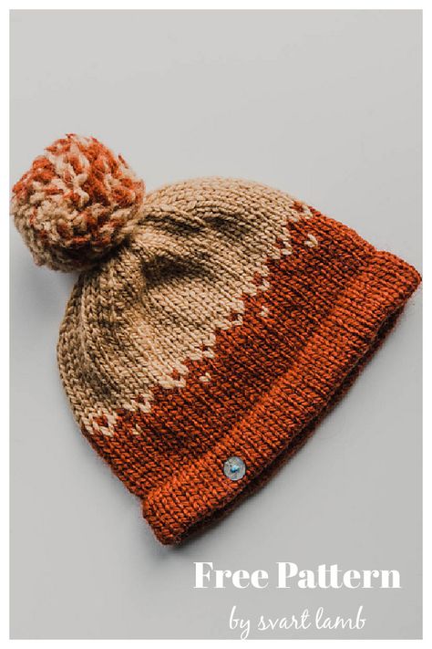 Little Fair Isle Hat Free Knitting Pattern Knitting Patterns Hats Women, Fair Isle Hat Pattern, Fair Isle Beanie, Beanie Pattern Free, Beanie Knitting Patterns Free, Stranded Knitting, Knit Beanie Pattern, Fair Isle Hat, She Made Me