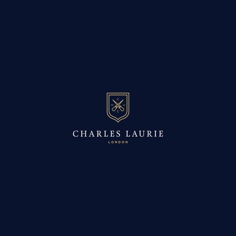 Charles Laurie fashion logo Classic Logo Luxury, Luxury Logo Charm, Luxury Logo Bags For On-the-go, Luxury Symbol Logo, Male Logo, Royal Brand Logo, Fashion Branding Design, Fashion Logo Inspiration, Tailor Logo