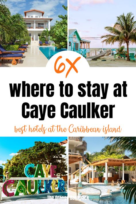 Beach Cabanas, Belize Hotels, Caye Caulker Belize, Belize Vacation, Ambergris Caye Belize, Orange Backpack, Belize Vacations, Belize Resorts, Caye Caulker